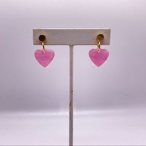 Acrylic Heart Earrings